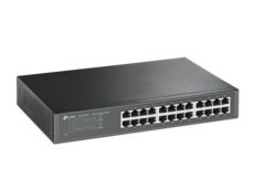 10/100/1000Mbps 24xPort Masaüstü Raf Tipi Metal Kasa Switch